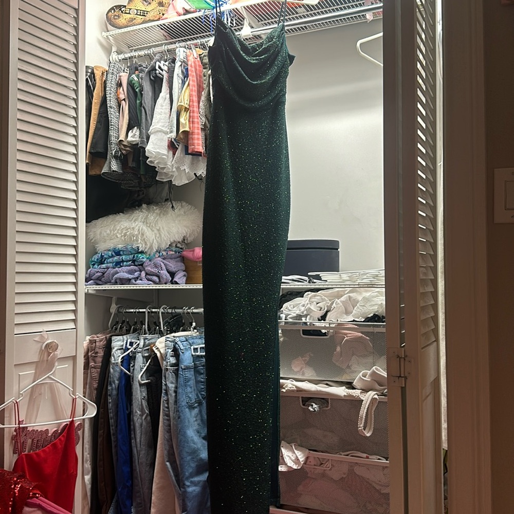 Windsor Shimmer Cowl Neck Gown